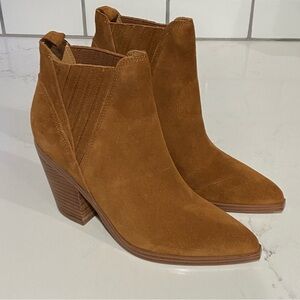 Marc Fisher Brown Suede Gadri Pointed Toe Ankle Bootie  Women’s Size 6.5 New